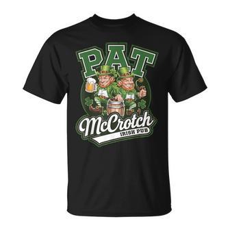 Pat Mccrotch Irish Pub Irish Humor For St Patrick's T-Shirt - Thegiftio UK