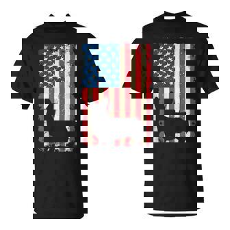Patriotic Corgi Dog Lover 4Th Of July Usa American Flag T-Shirt - Thegiftio