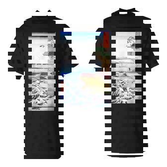 Paysage De Montagne Asiatiqueintage Japonais Ukiyo-E Woodblock T-Shirt - Cadeauxyz