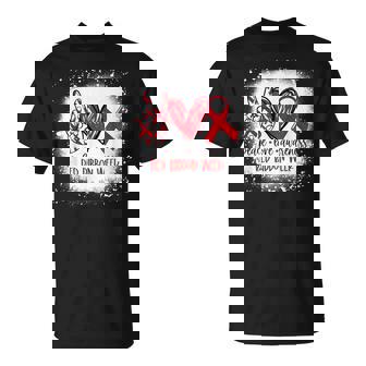 Peace Love Awareness Red Ribbon Week Drug Free Anti-Drug T-Shirt - Monsterry