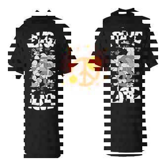 Peace Sign Love T 60S 70S Groovy Hippie Costume T-Shirt - Monsterry