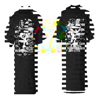 Penguin 7Th Birthday For Boy Girl 7 Years Old Seven Penguin T-Shirt | Mazezy