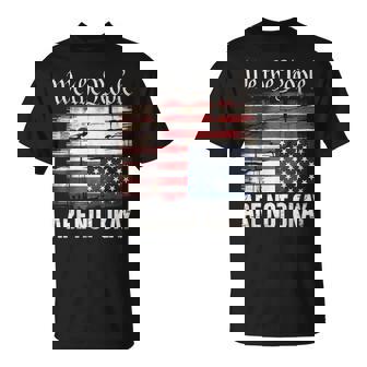 We The People Are Not Okay Flipped American Flag Patriotic T-Shirt - Monsterry