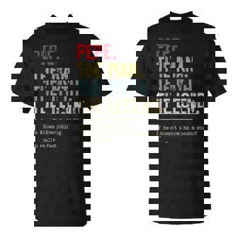 Pepe The Man The Myth The Legend He Knows Everything T-Shirt - Thegiftio