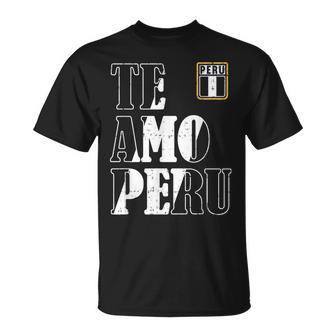 Perú Te Amo Peru I Love Peru Hombres Es & Niños Rojo Camiseta unisex - Regaloses