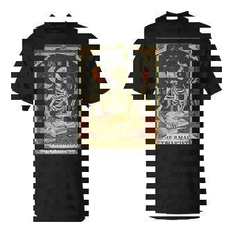 Pharmacist Skeleton Tarot Card Pharmacy Tech Medical Student T-Shirt - Monsterry