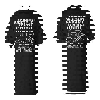 Physiktudent Physiker Wissenschaft Ist Rational Außer Quantenphysik Herren Interessiert An Physik -Chwarz Klassisch Geschnitten-Ausschnitt Halbarm T-Shirt - Geschenkecke