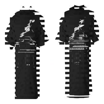 Piano À Queue Instrument De Musique Illustration Graphique Piano À Queue T-Shirt - Cadeauxyz