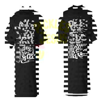 Pickles And Jesus Salty And Saved T-Shirt | Seseable UK