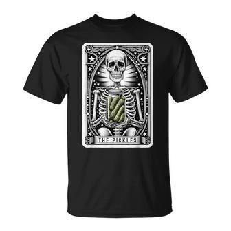 The Pickles Tarot Card Skeleton Canning Season Gardener T-Shirt - Thegiftio UK