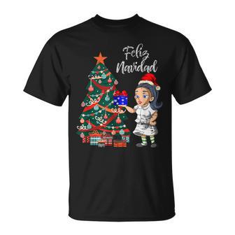 Pijamas De Navidad Con Árbol De Navidad Para Enfermera Camiseta unisex - Regaloses