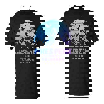 Pikes Peak Colorado Rocky Mountains Climbing Souvenirs T-Shirt | Mazezy