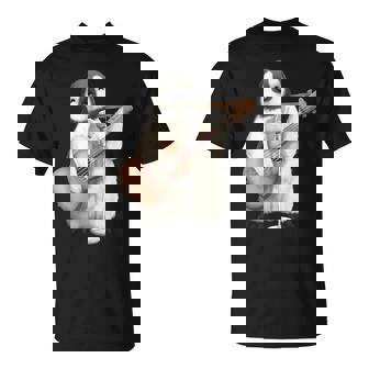 Pingouin Guitare Chantante Musicien Musicien Guitariste T-Shirt - Cadeauxyz