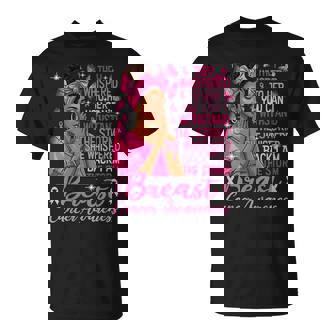 Pink Ribbon I Am Storm Black Breast Cancer Awareness T-Shirt - Monsterry