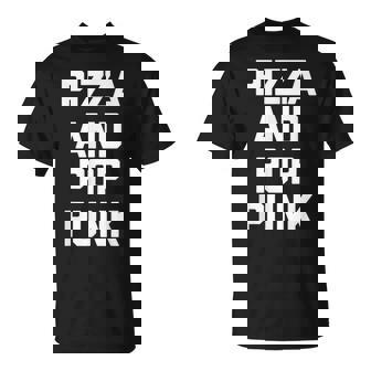 Pizza & Pop Punk Divertente Detto Musicale Pop Punk Maglietta - Novitaregali