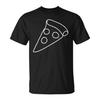 Pizza Minimalismus T-Shirt - Geschenkecke