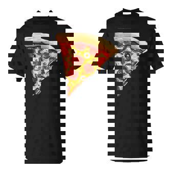 Pizza Slice Minimalist T-Shirt - Monsterry