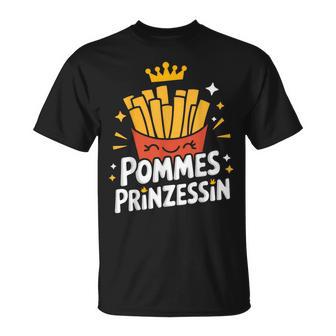 Pommes Prinzessin Fast Food Pommes Frites Essen T-Shirt - Geschenkecke