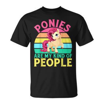 Ponies Are My Kind Of People Pony T-Shirt - Thegiftio UK