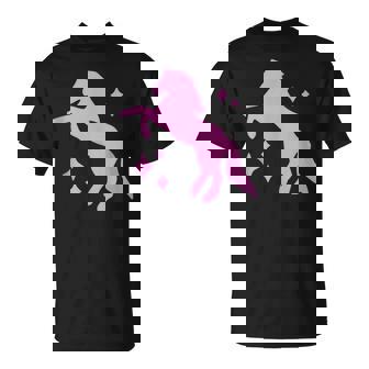 Pony And Heels Lover Pink Girls Clubs Disco Birthday Cowgirl T-Shirt | Seseable UK