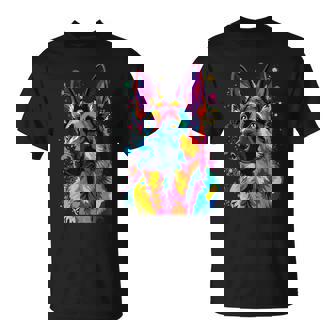 Pop Art German Shepherd Lover Dogs Owner German Shepherd T-Shirt | Mazezy