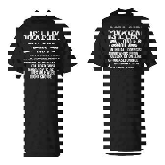 Postal Clerk Definition Post Office Clerk Postal Clerks T-Shirt - Monsterry