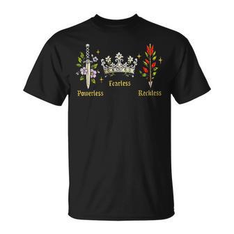 Powerless Fearless Reckless Retro T-Shirt - Thegiftio UK