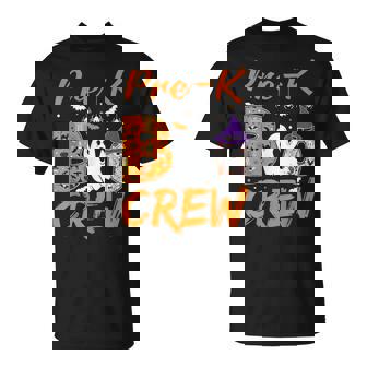 Pre K Boo Crew Teacher Student Halloween Pre Kindergarten T-Shirt | Mazezy