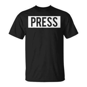 Press Journalist Palestine Press Palestinian Press T-Shirt | Mazezy