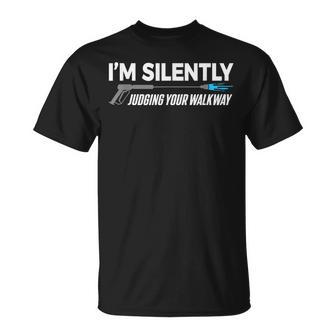 Pressure Wash Silently Judging Your Walkway Power Washing T-Shirt - Thegiftio UK