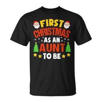 Primera Navidad Como Tía Paraer La Futura Tía De Navidad Camiseta unisex - Regaloses