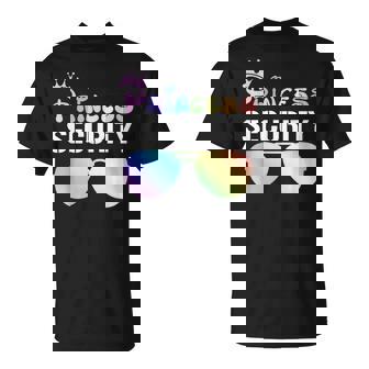 Princess Security Squad Crown Matching Sunglasses Birthday T-Shirt | Seseable CA