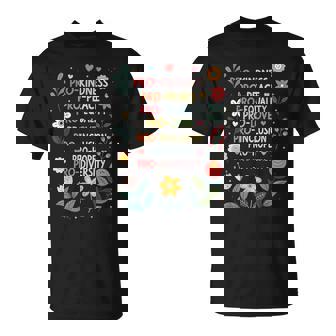 Pro Kindness Peace Equality Love Inclusion Hope Diversity T-Shirt - Monsterry