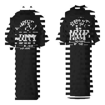 Promoted To Mommy Est 2026 Baby Announcement For New Mom T-Shirt - Thegiftio