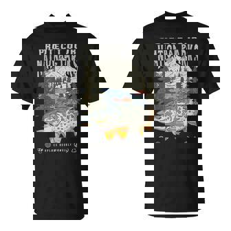 Protect National Parks Retro Fishing Nature Lover Mountain T-Shirt - Thegiftio