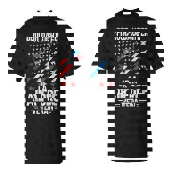 Proud Daughter Of A Air Force Veteran Daughter Veteran Day T-Shirt - Thegiftio