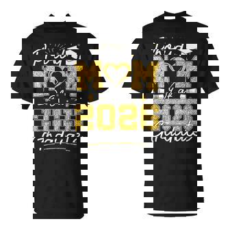 Proud Mom Of A 2026 Graduate Senior 2026 Grad Family T-Shirt - Monsterry