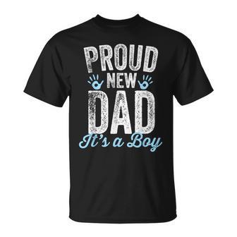 Proud New Dad It's A Boy Father To Be Soon To Be Dad T-Shirt - Thegiftio UK