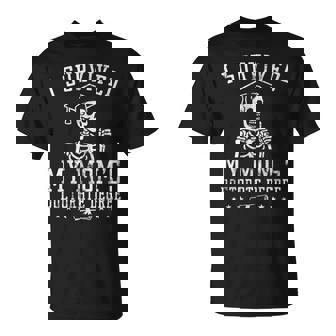 Proud Skeleton I Survived My Mom's Doctorate Degree Vintage T-Shirt | Seseable CA