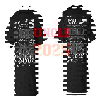 Proud Uncle Of A Class Of 2025 Graduate For Graduation T-Shirt - Thegiftio