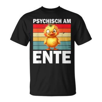 Psychisch Am Ente -Intageerrückte Ente Party T-Shirt - Geschenkecke