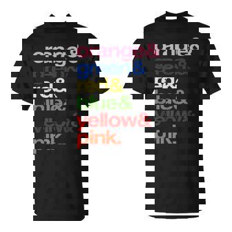 Psychology Humour Stroop Interference Colour Test Students T-Shirt | Mazezy