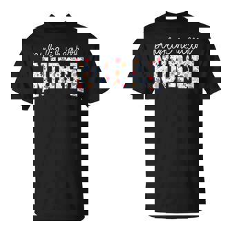 Public Health Nurse Floral Groovy Public Health Nursing T-Shirt | Seseable CA