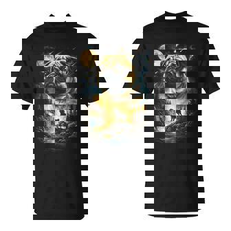 Pug Howling To The Moon Vintage 90S Dog Graphic T-Shirt - Monsterry