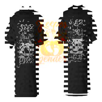 Pumpkin Gender Reveal Keeper Of The Gender Gender Reveal T-Shirt - Thegiftio