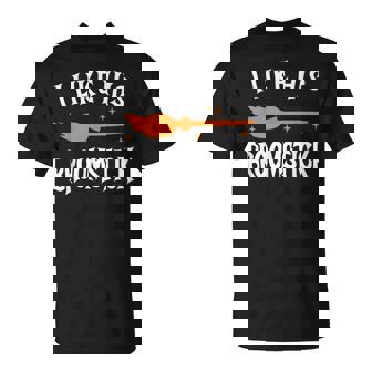 I Like Her Pumpkins I Like His Broomstick Halloween Couple T-Shirt - Thegiftio