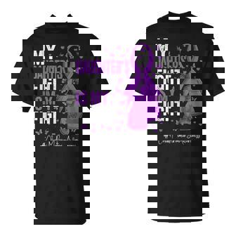 Purple Ribbon Daughter Chiari Malformation Awareness Small Black T-Shirt - Thegiftio