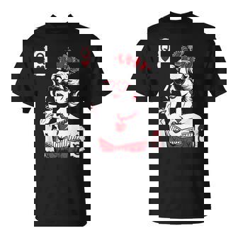 Queen Of Hearts For Coffee Lovers T-Shirt - Monsterry