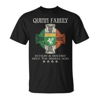 Quinn Family Ireland Quinn Surname T-Shirt - Thegiftio