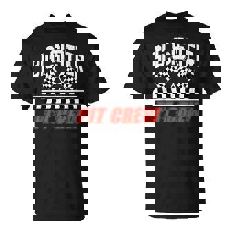 Race Car Birthday Party Racing Family Big Sister Pit Crew T-Shirt | Seseable CA